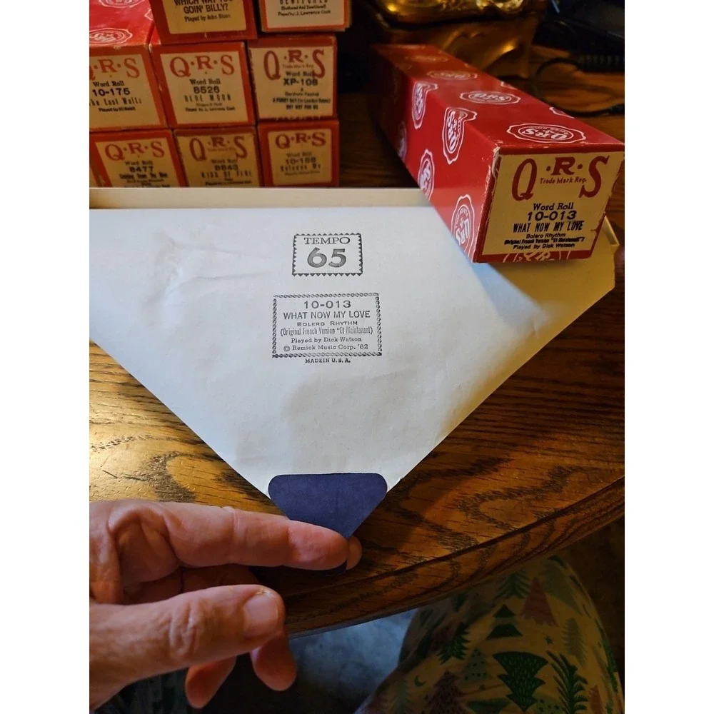 Lot of 14 Vintage QRS Player Piano Rolls
